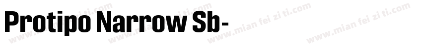 Protipo Narrow Sb字体转换